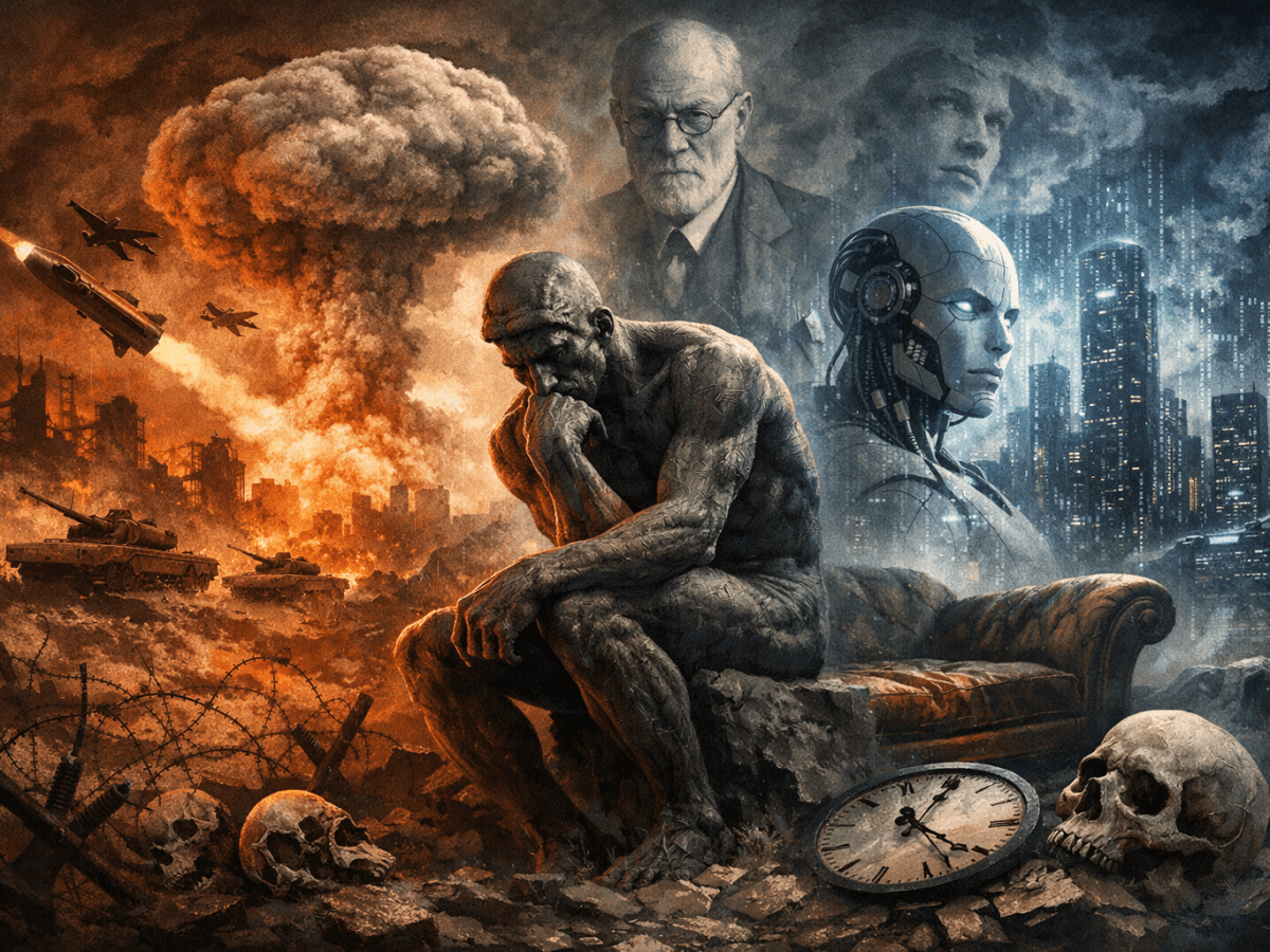Nunca evoluímos: uma leitura psicanalítica da guerra, do ego humano e da esperança de&nbsp;salvação
